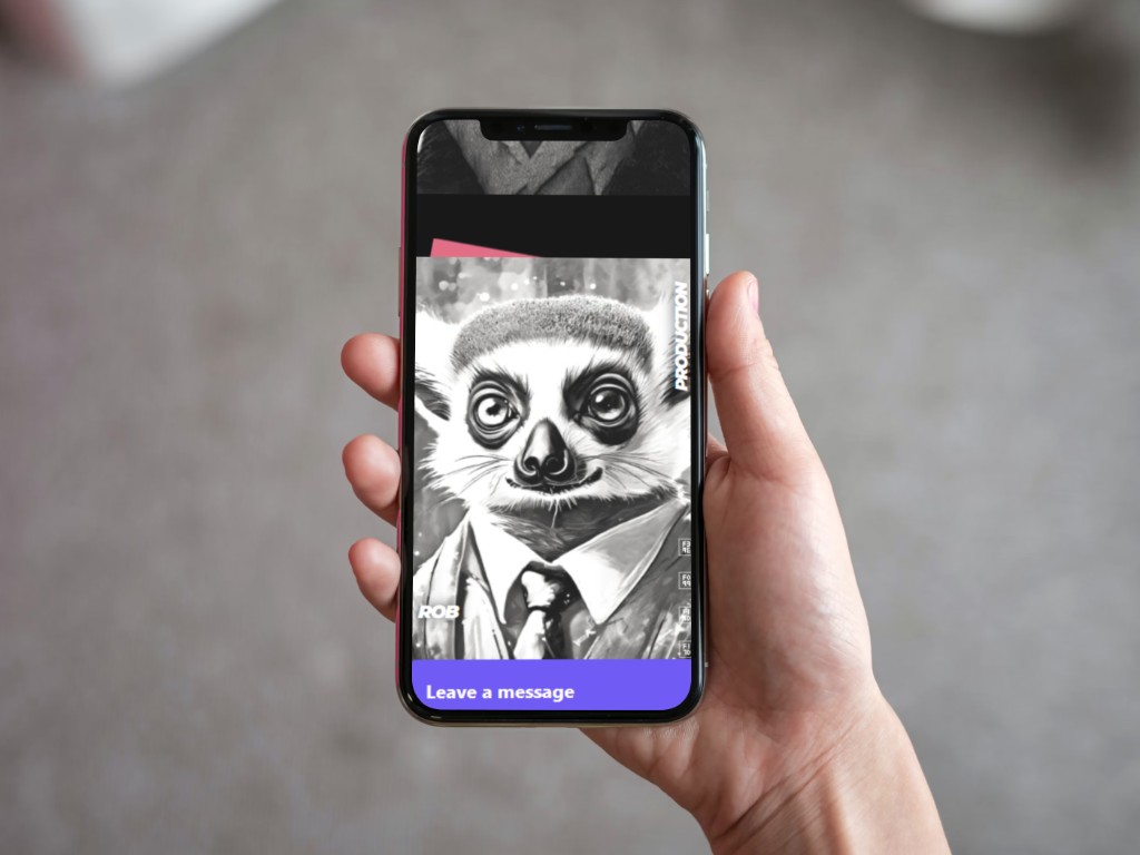 Lemur Labels in hand
